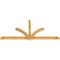 Ekena Millwork Redmond Rough Sawn Timber Gable Bracket, Western Red Cedar, 108"W x 49"H x 4"D x 4"F, 11/12 Pitch GBW108X49X0404RED00RWR - alternate 4